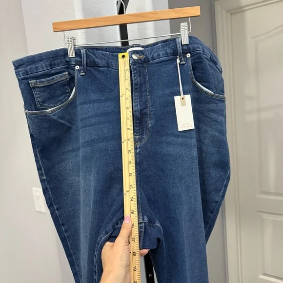 NEW Good American Good Legs LONG Inseam Jeans Skinny Dark Wash Plus Size 30 - Picture 12 of 16